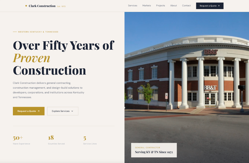 Clark Construction project preview